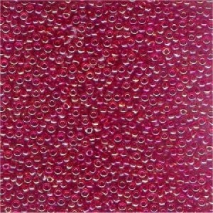 Miyuki Rocailles Beads 3mm 0254 transparent rainbow Berry-Gold ca 13gr